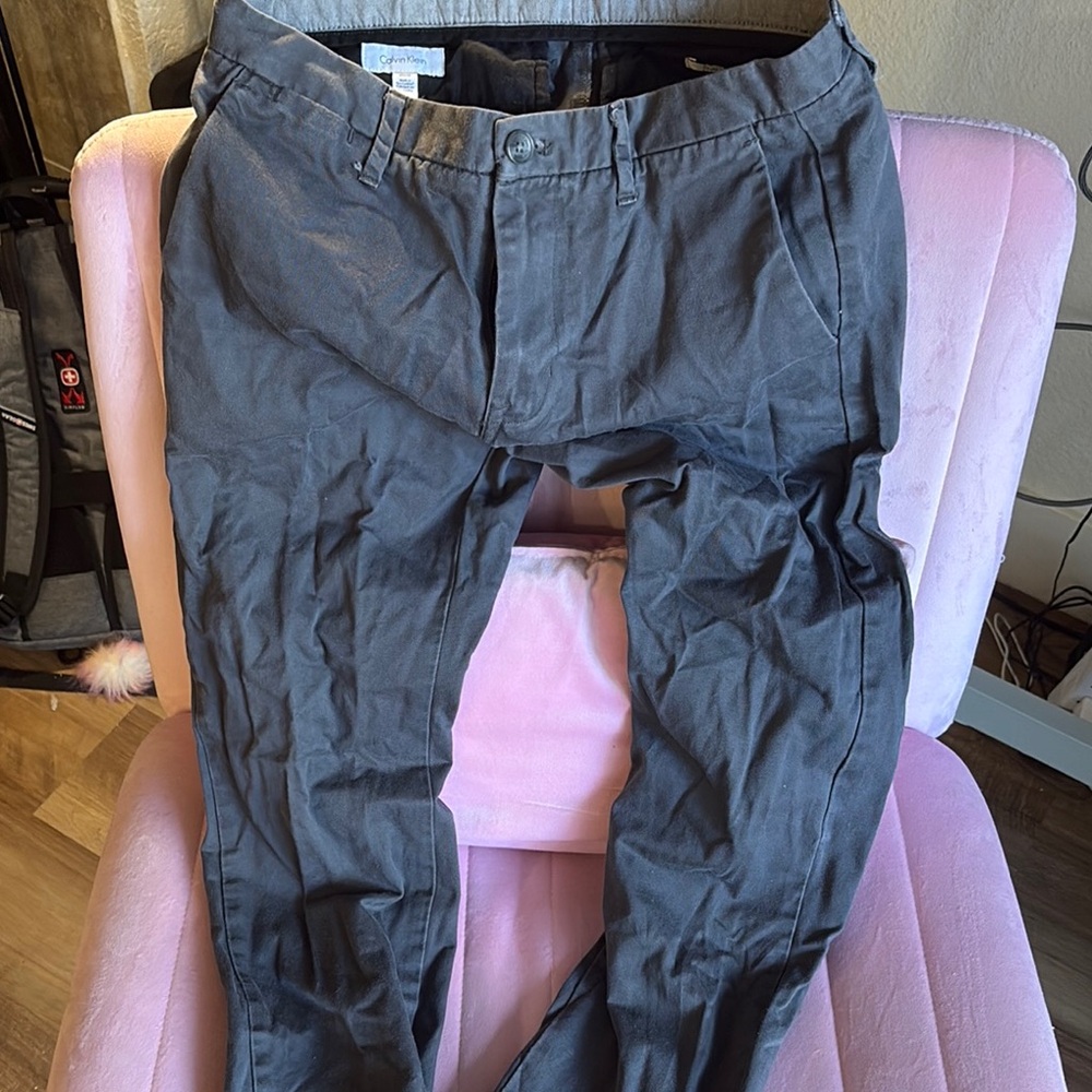 Calvin Klein Men's Gray Pants